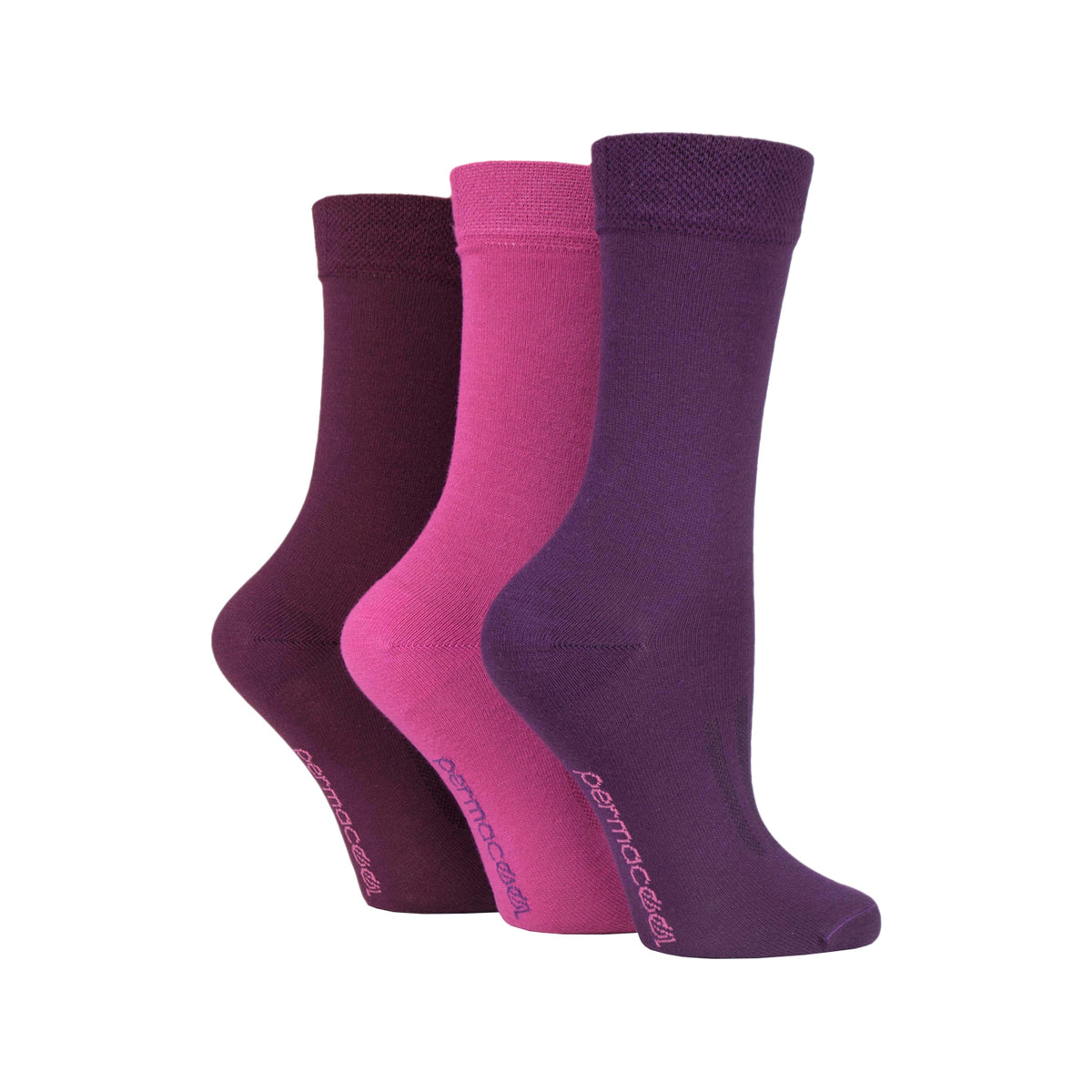 Lot de 3 paires de chaussettes rafraîchissantes PermaCool pour femme - Rose