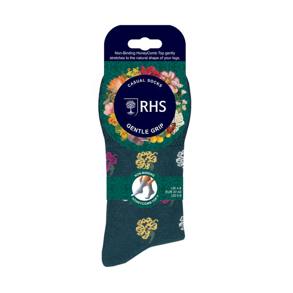 Lot de 3 paires de chaussettes en coton RHS pour femme - Motif floral
