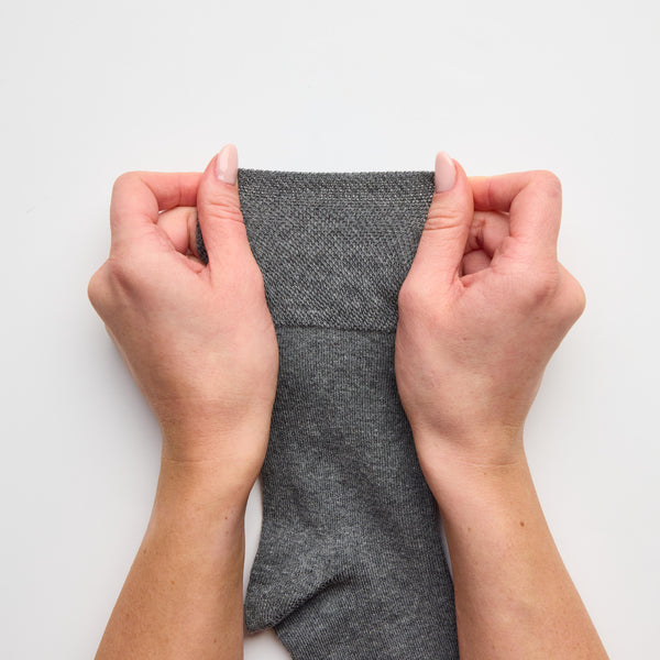 3 paires de chaussettes en coton pour enfants - Noir/Gris