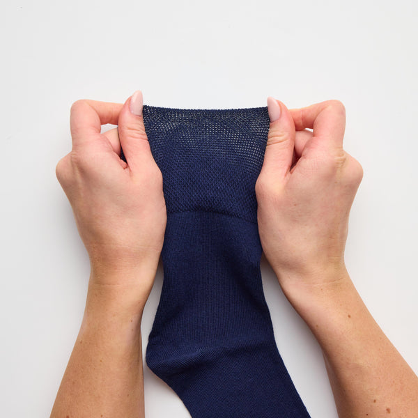 3 paires de chaussettes en coton pour enfants - Bleu