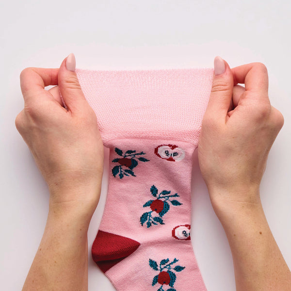 3 Pairs Ladies RHS Bamboo Socks - Fruit