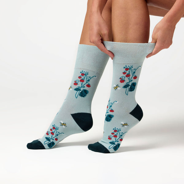 3 paires de chaussettes en coton RHS pour femme - Contraste floral