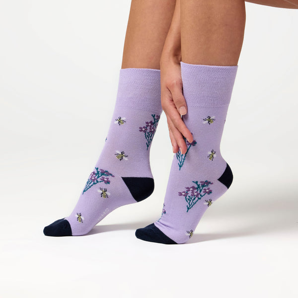 3 paires de chaussettes en coton RHS pour femme - Contraste floral