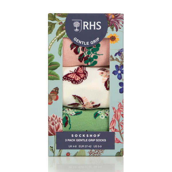 3 paires de chaussettes en coton RHS pour femme - Contraste floral
