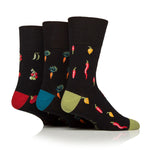 Charger l&#39;image dans la galerie, 3 paires de chaussettes en coton RHS pour homme - Légumes
