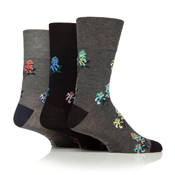 3 Pairs Men's RHS Bamboo Socks - Floral