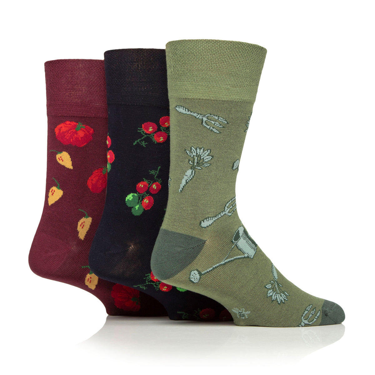 Lot de 3 paires de chaussettes en coton RHS pour homme – Insectes