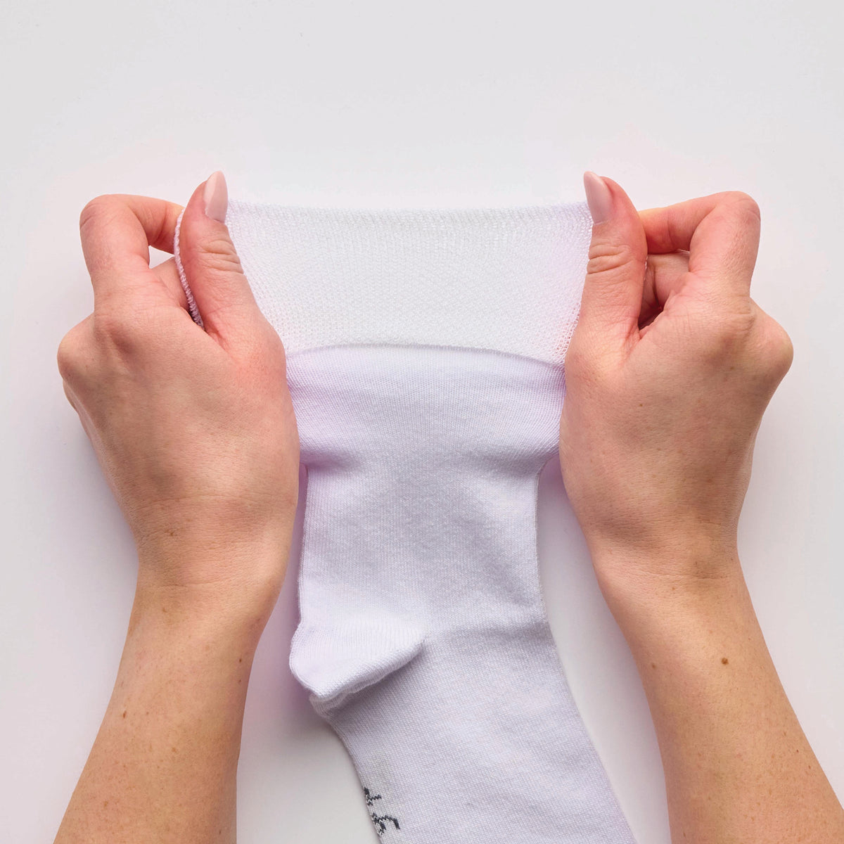 3 Pairs Ladies Plain Cotton Socks - White