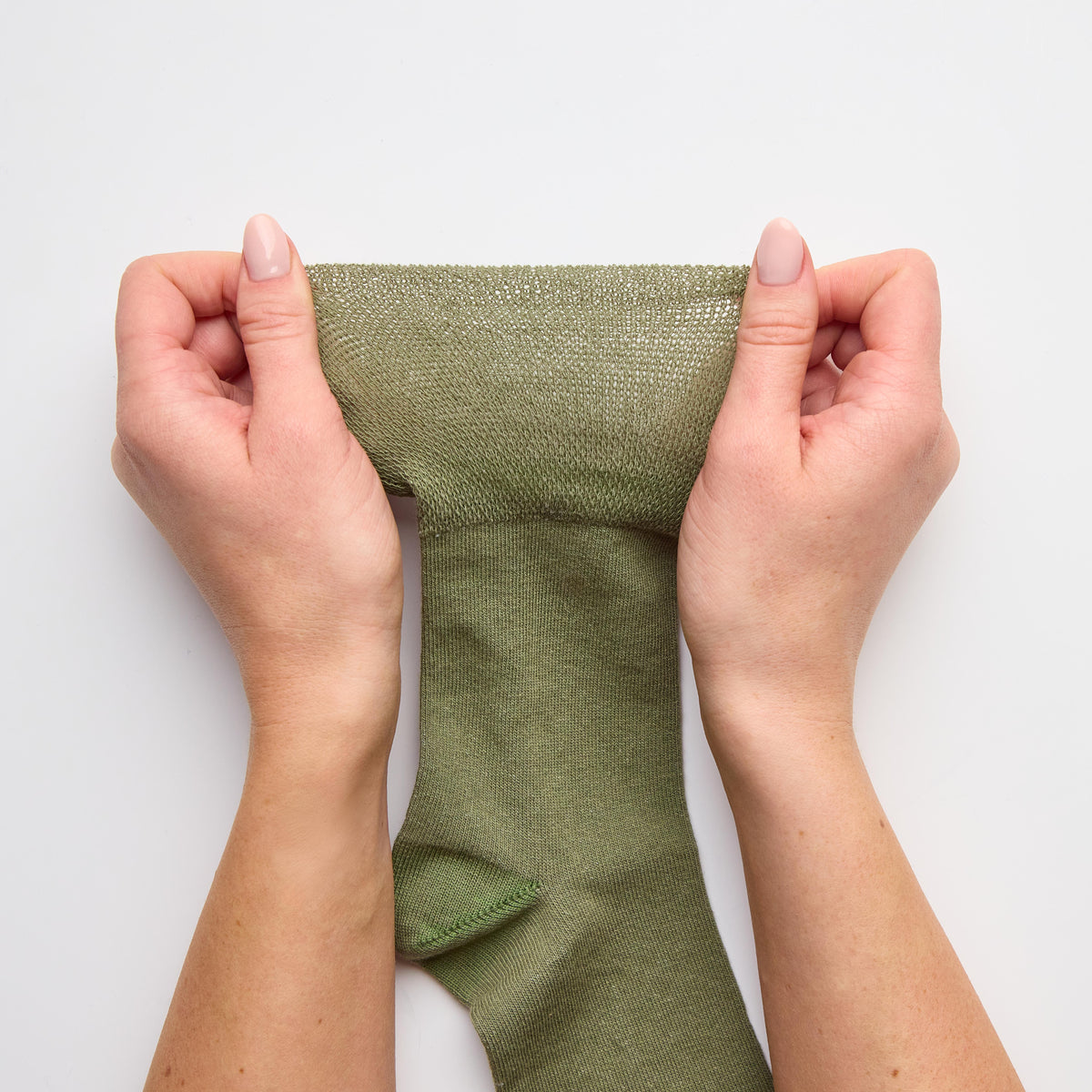 Lot de 3 paires de chaussettes unies en coton pour femme - Mélange kaki