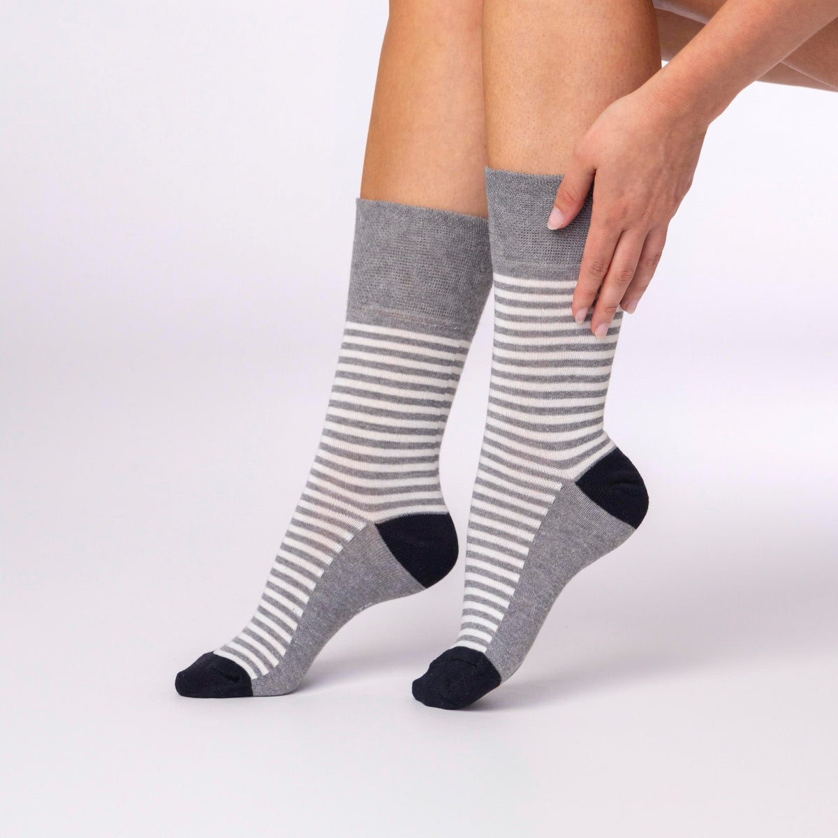 3 paires de chaussettes en coton pour femme - Monochrome