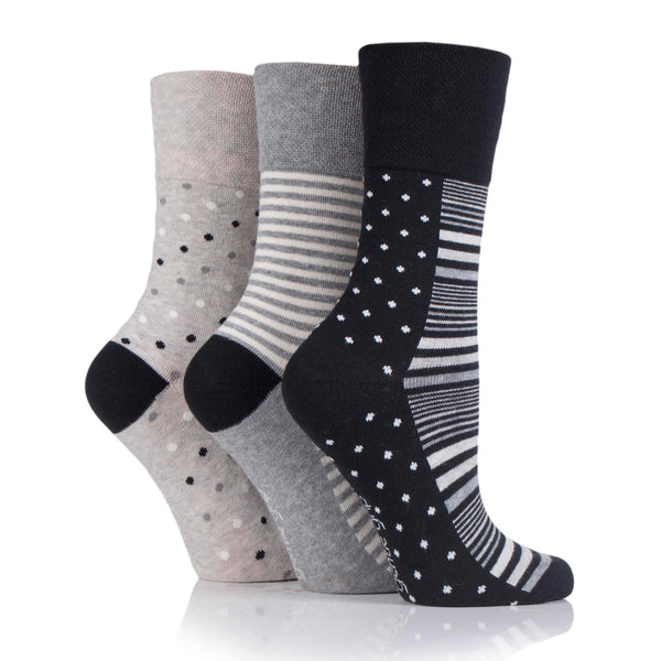 3 paires de chaussettes en coton pour femme - Monochrome