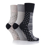 Charger l&#39;image dans la galerie, 3 paires de chaussettes en coton pour femme - Monochrome
