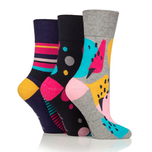 Lot de 3 paires de chaussettes en coton pour femme - Hyper Color