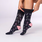 Charger l&#39;image dans la galerie, 3 paires de chaussettes en coton pour femme - Romance Violet/Gris
