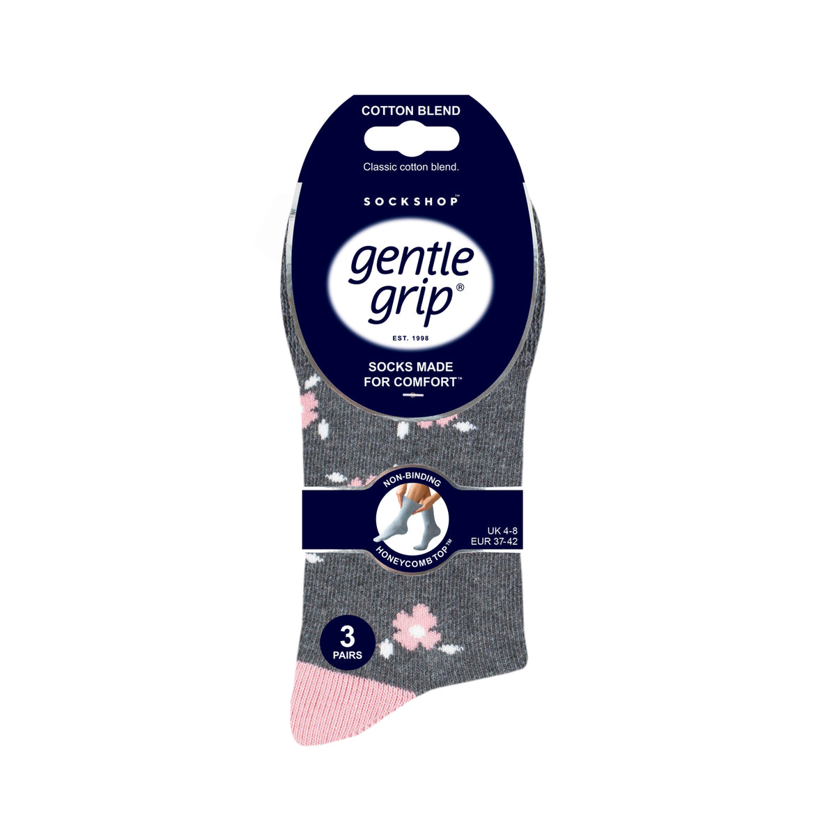 3 paires de chaussettes en coton pour femme - Hybride floral