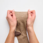 Charger l'image dans la galerie, Lot de 3 paires de chaussettes à talons contrastés Seclude pour femme - Marron
