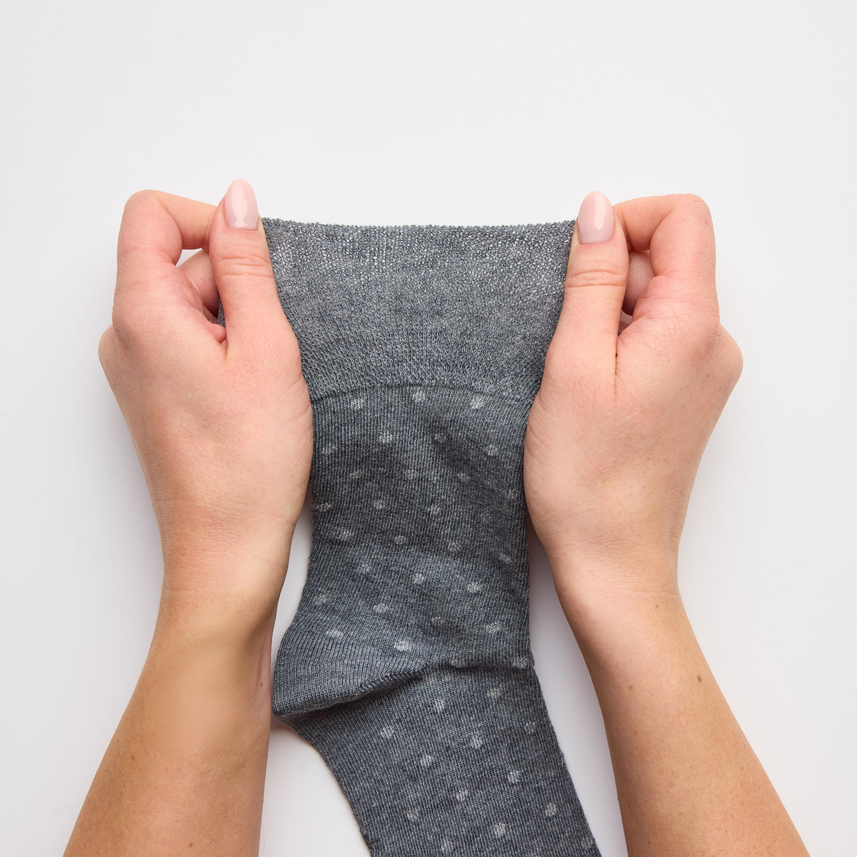 3 Pairs Ladies Digital Dots Cotton Socks - Charcoal/Grey