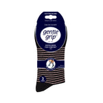 Charger l&#39;image dans la galerie, Lot de 3 paires de chaussettes en coton à rayures universitaires pour femme - Noir
