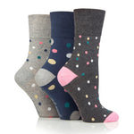 Load image into Gallery viewer, 3 Pairs Ladies Cotton Socks - Speckled
