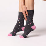 Load image into Gallery viewer, 3 Pairs Ladies Cotton Socks - Speckled

