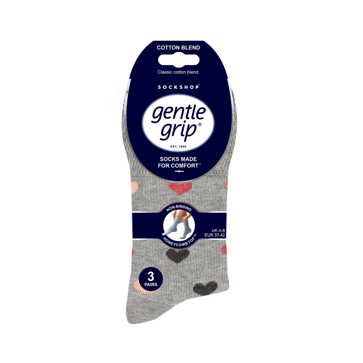3 paires de chaussettes en coton pour femme - Reine de cœur