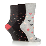 Charger l&#39;image dans la galerie, 3 paires de chaussettes en coton pour femme - Reine de cœur
