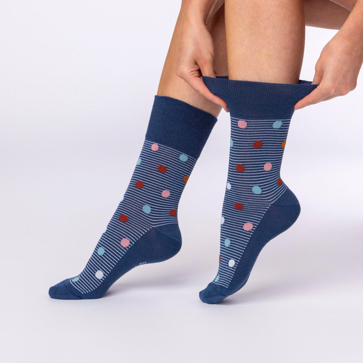 3 paires de chaussettes en coton pour femme - Heritage Spot/Stripe