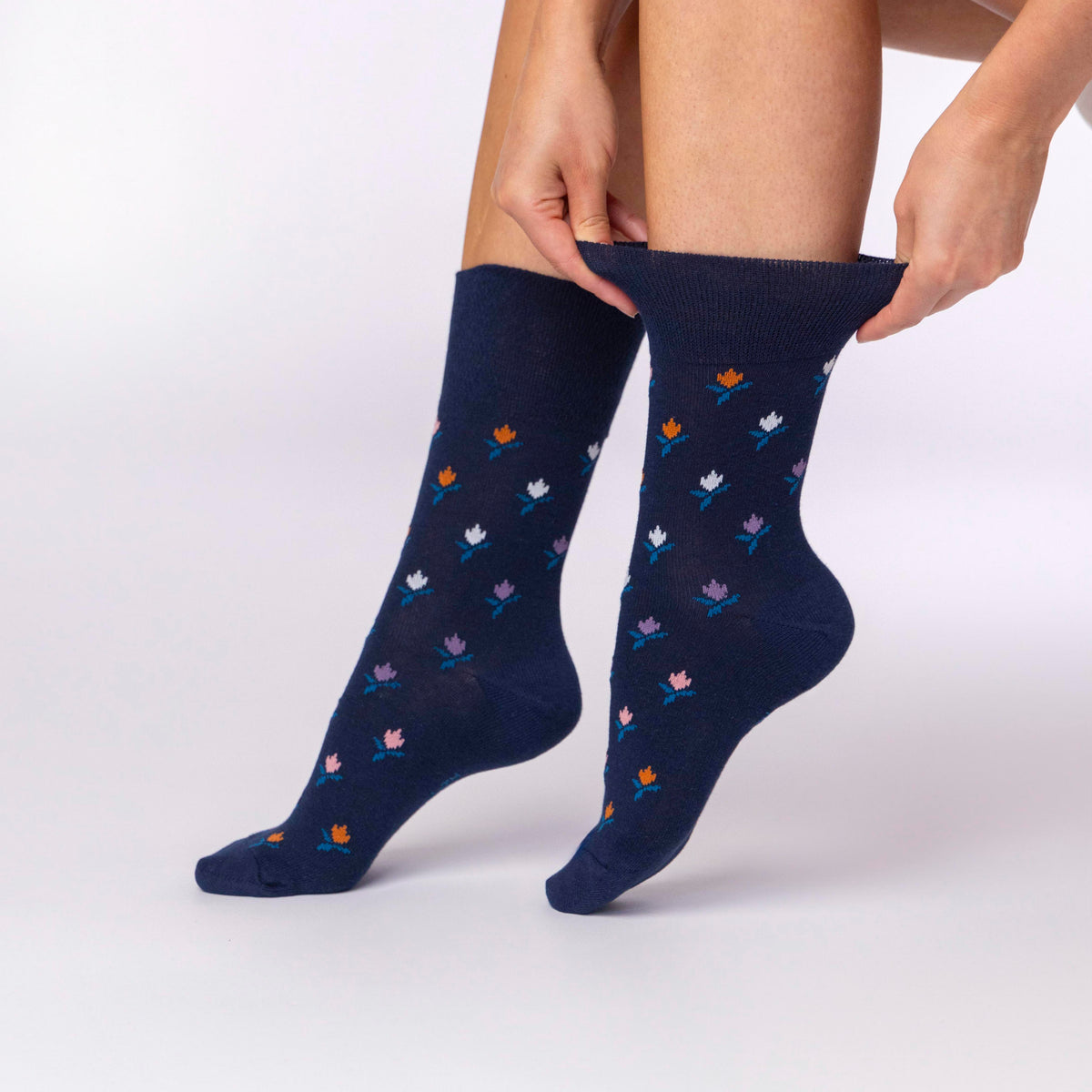 3 paires de chaussettes en coton pour femme – Jardin gracieux