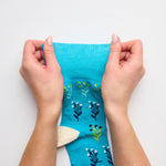 Charger l'image dans la galerie, 3 paires de chaussettes en coton pour femme - Motif floral bohème
