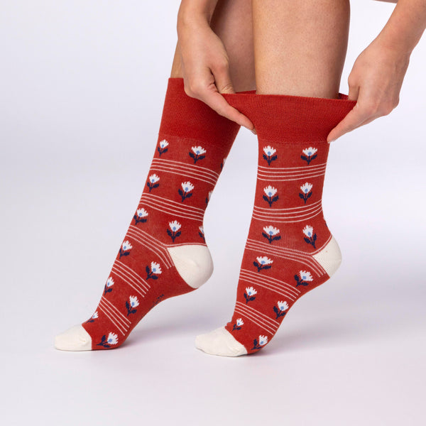 3 paires de chaussettes en coton pour femme – Folklore tropical