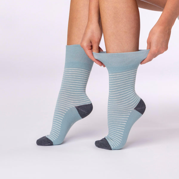 3 paires de chaussettes en coton pour femme – Rayures Reverie