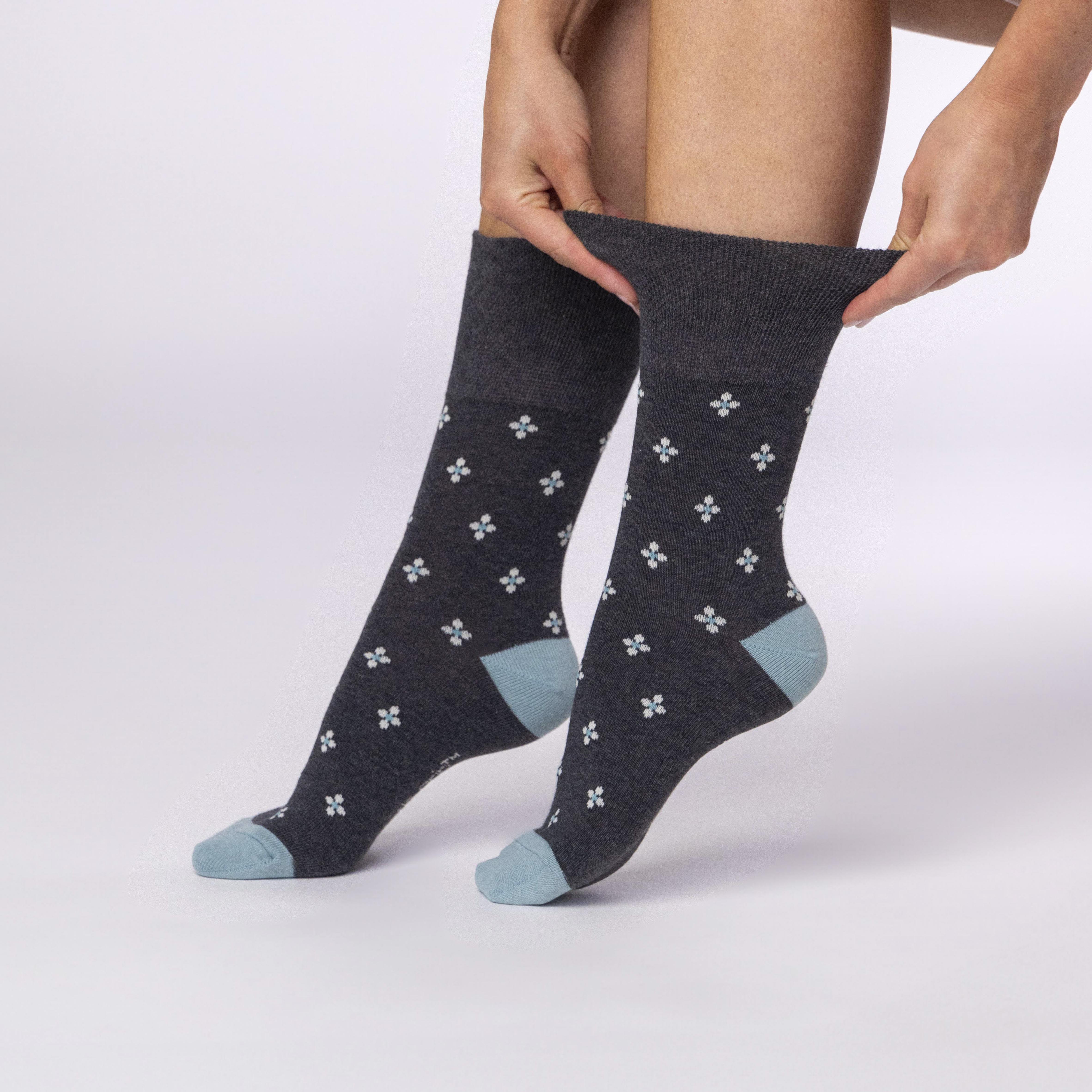 3 paires de chaussettes en coton pour femme - Micro motif
