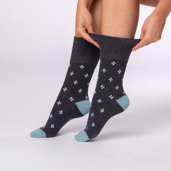 3 paires de chaussettes en coton pour femme - Micro motif
