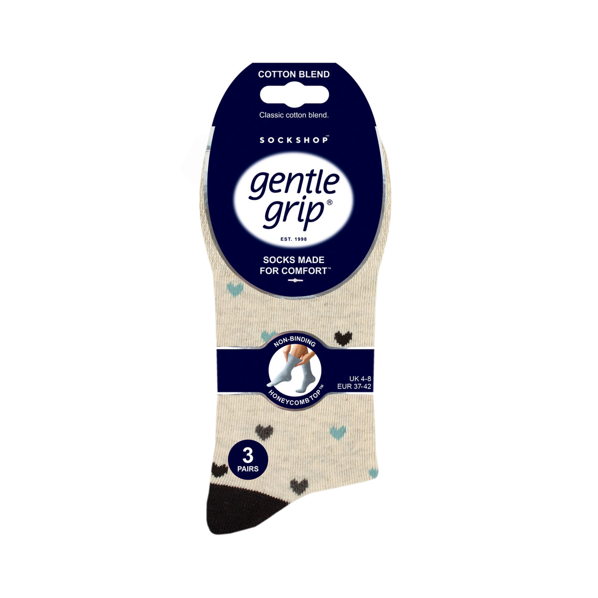 3 paires de chaussettes en coton pour femme - Micro motif
