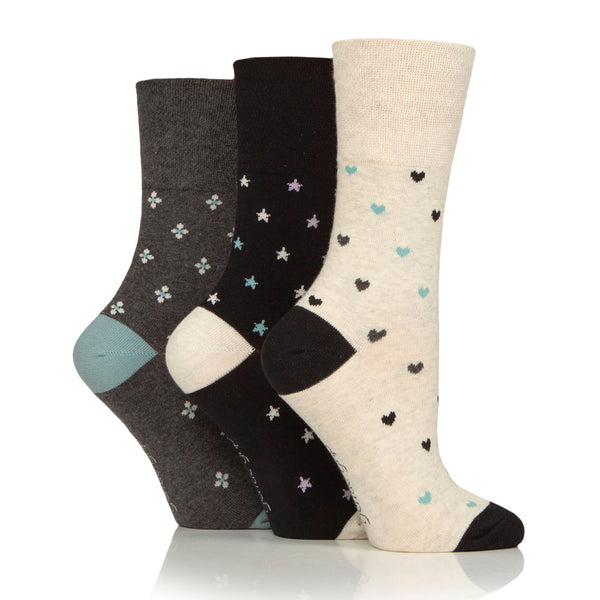 3 paires de chaussettes en coton pour femme - Micro motif