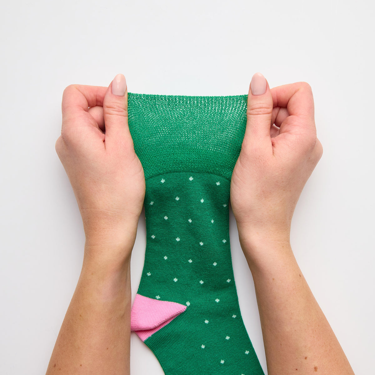 3 Pairs Ladies Cotton Socks - Micro Polka Dot