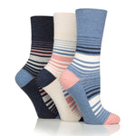 Charger l'image dans la galerie, 3 Pairs Ladies Cotton Socks - Gradient Stripe
