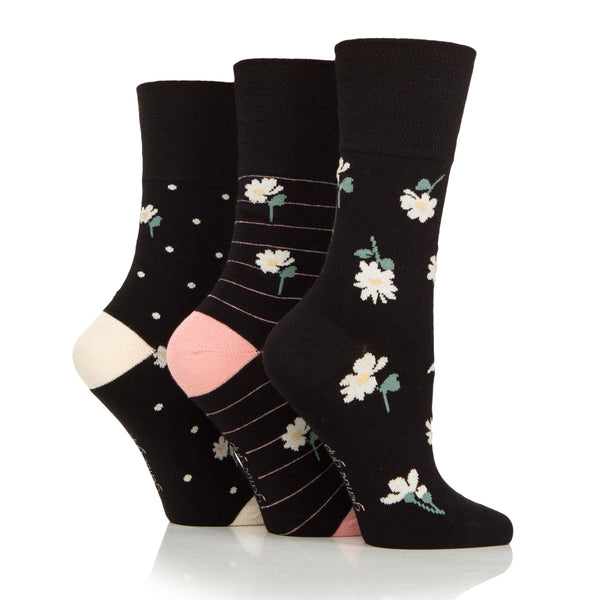 3 paires de chaussettes en bambou pour femme - Botanical Bloom