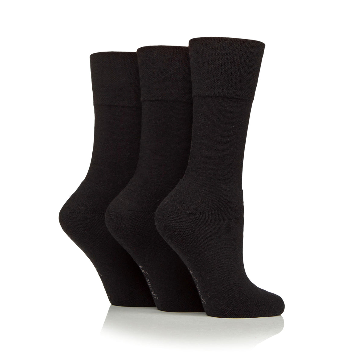 3 paires de chaussettes de sport pour femme - Noir