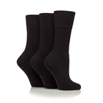 Charger l&#39;image dans la galerie, 3 paires de chaussettes de sport pour femme - Noir
