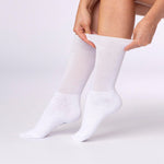 Load image into Gallery viewer, 3 Pairs Ladies Sports Socks - White

