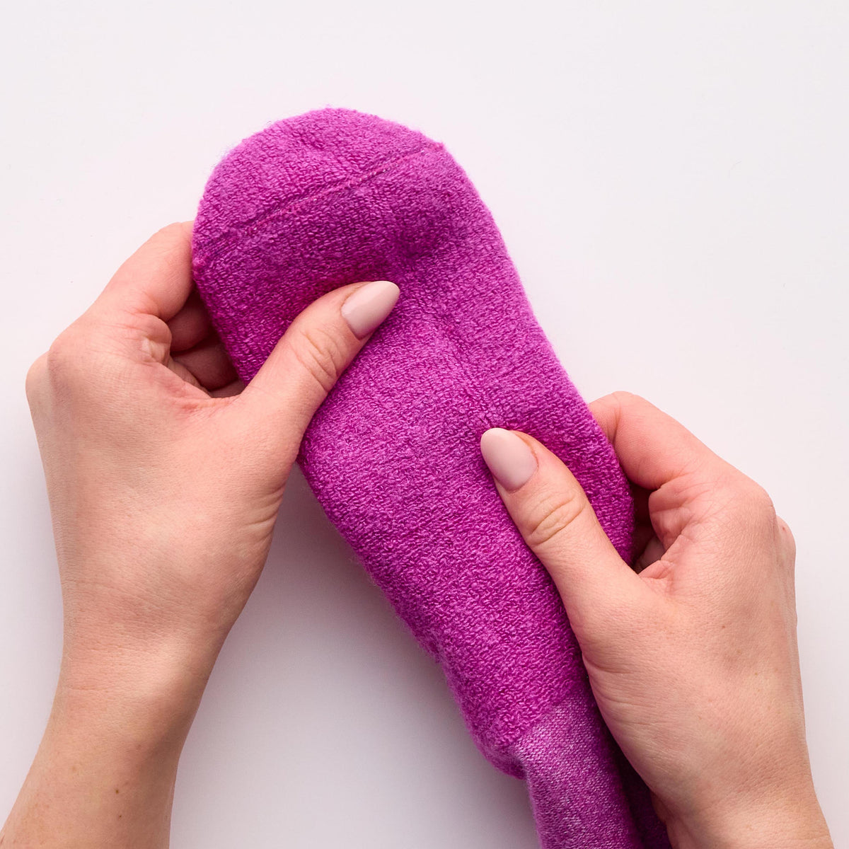 1 paire de chaussettes de marche en laine noires pour diabétiques