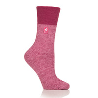 1 Pair Ladies Thermal Socks - Muted Pink