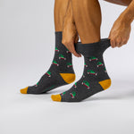 Load image into Gallery viewer, 3 Pairs Men's Fun Feet Christmas Socks - Novelty Mix Pattern
