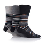 Load image into Gallery viewer, 3 Pairs Men&#39;s Cotton Socks - Deco Noir
