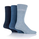 Charger l'image dans la galerie, 6 paires de chaussettes pour diabétiques BigFoot pour homme - Bleu
