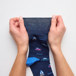 Load image into Gallery viewer, 3 Pairs Men's Fun Feet Cotton Socks - Vehicles
