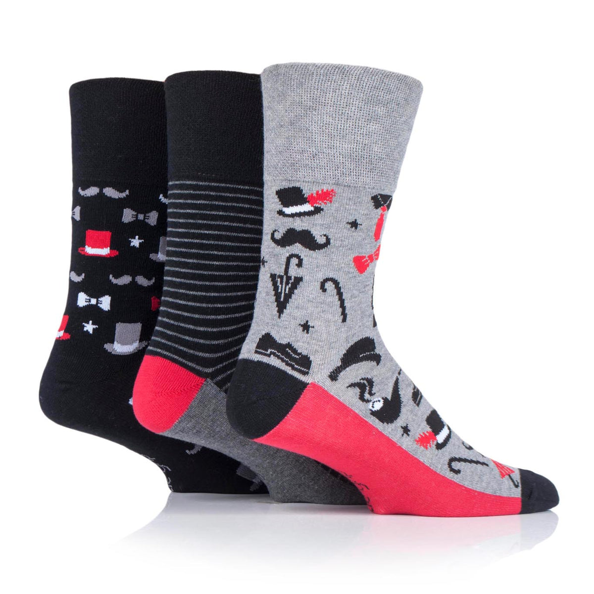 Lot de 3 paires de chaussettes en coton pour homme - Gentleman