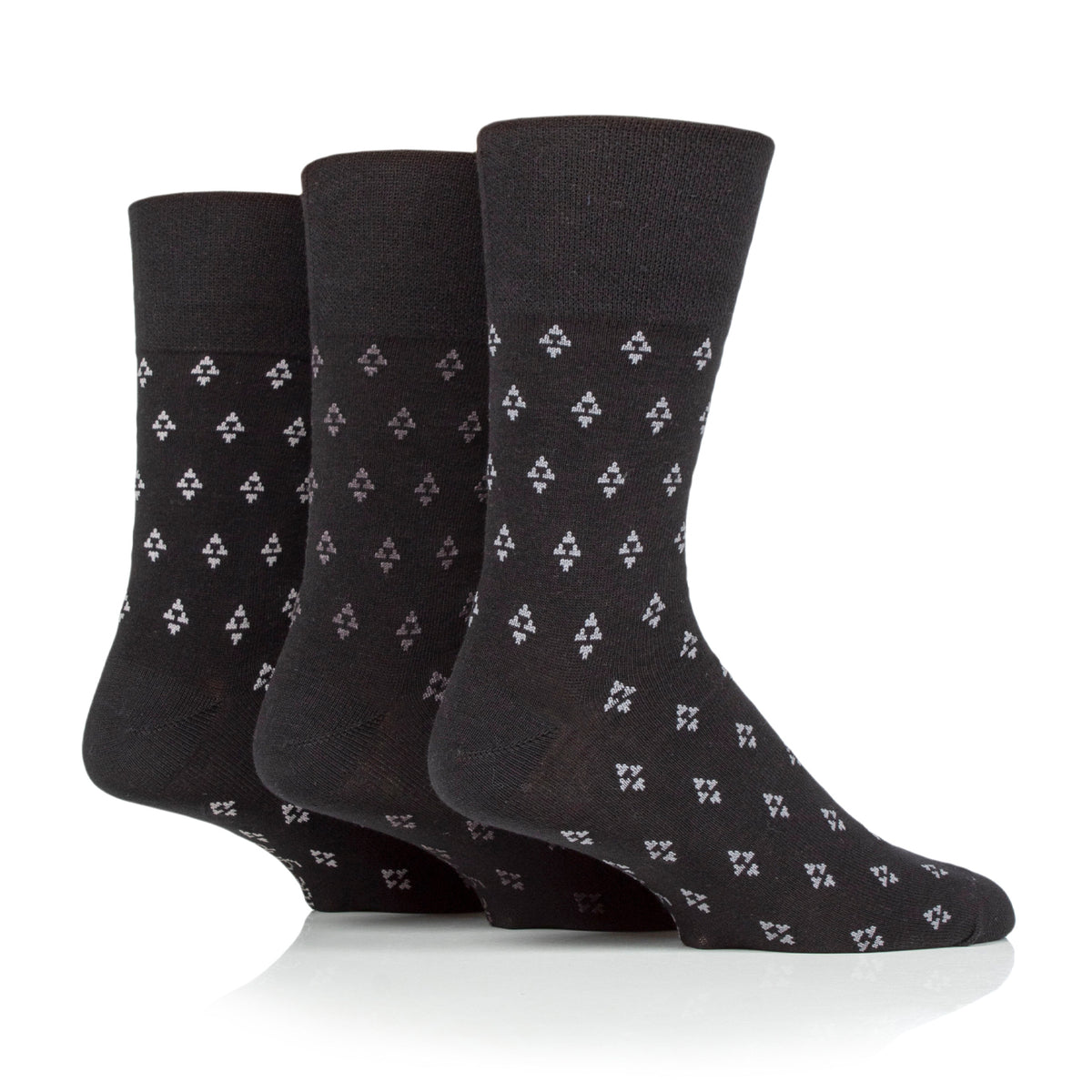 Lot de 3 paires de chaussettes Twilight en coton pour homme - Noir