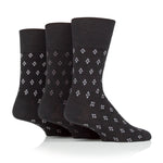 Charger l&#39;image dans la galerie, Lot de 3 paires de chaussettes Twilight en coton pour homme - Noir
